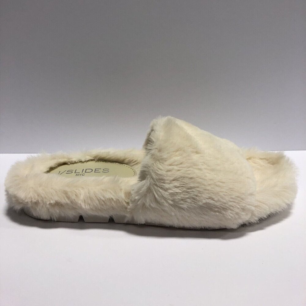 J/Slides Women’s Lovlie, Natural Slide Slippers Size 9 M